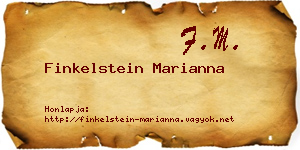 Finkelstein Marianna névjegykártya